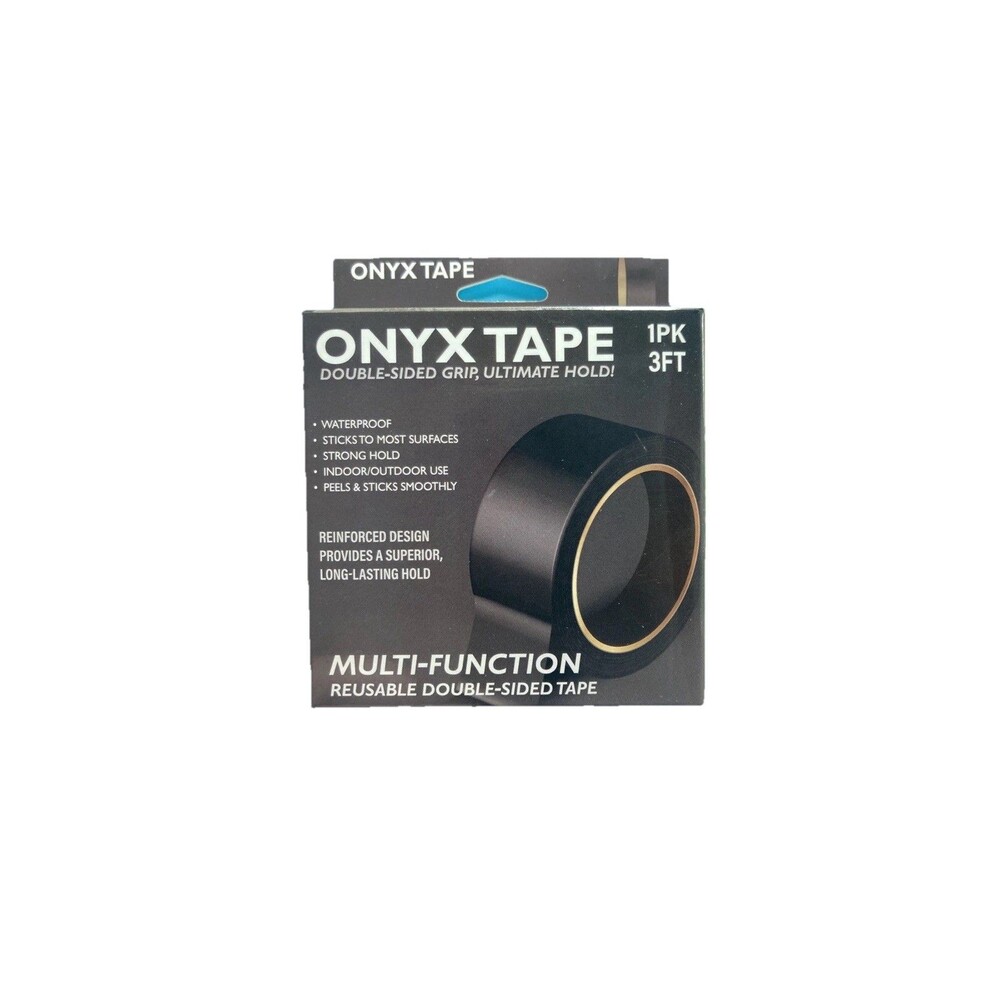 Double Sided Onyx Tape, Reusable, Double Sided, New In Box, 3ft